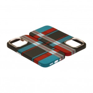 Husă iPhone 15 Pro LUXO PC Metal MagSafe Traditional Blue