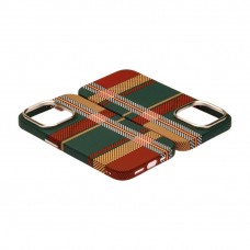 Husă iPhone 15 Pro LUXO PC Metal MagSafe Traditional Green