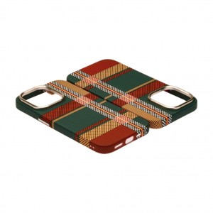 Husă iPhone 15 Pro LUXO PC Metal MagSafe Traditional Green