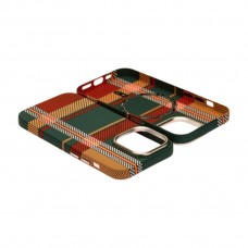 Husă iPhone 15 Pro LUXO PC Metal MagSafe Traditional Green