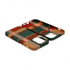 Husă iPhone 15 Pro LUXO PC Metal MagSafe Traditional Green