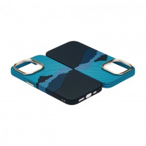 Husă iPhone 15 Pro LUXO PC Metal MagSafe Winter Blue
