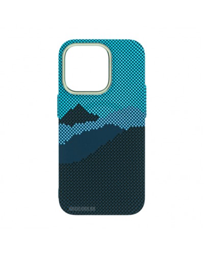 Husă iPhone 15 Pro LUXO PC Metal MagSafe Winter Blue