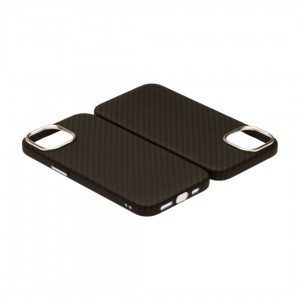 Husă iPhone 15 LUXO PC Metal MagSafe Awesome Black