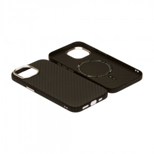 Husă iPhone 15 LUXO PC Metal MagSafe Awesome Black