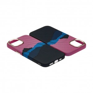 Husă iPhone 15 LUXO PC Metal MagSafe Deep Pink