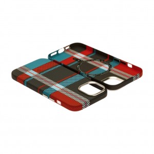 Husă iPhone 15 LUXO PC Metal MagSafe Traditional Blue