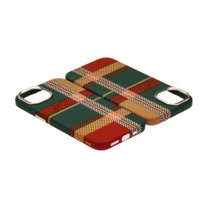 Husă iPhone 15 LUXO PC Metal MagSafe Traditional Green