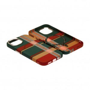 Husă iPhone 15 LUXO PC Metal MagSafe Traditional Green