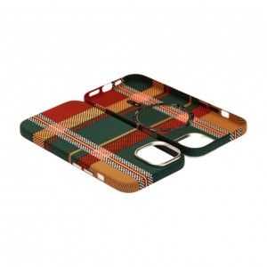Husă iPhone 15 LUXO PC Metal MagSafe Traditional Green