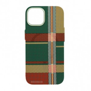Husă iPhone 15 LUXO PC Metal MagSafe Traditional Green