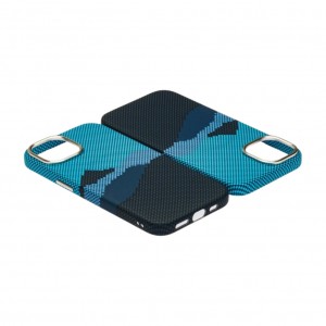 Husă iPhone 15 LUXO PC Metal MagSafe Winter Blue