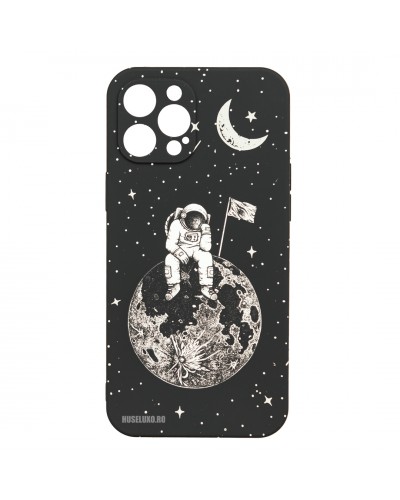Husă iPhone 12 Pro MAX LUXO TPU Astronaut on the Moon