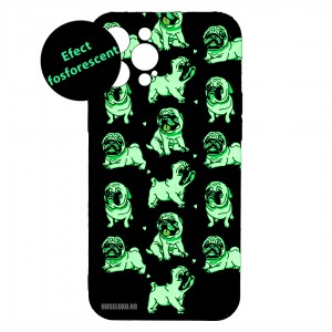 Husă iPhone 12 Pro MAX LUXO TPU Pink.Pug.Love