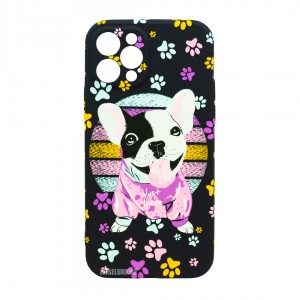 Husă iPhone 12 Pro LUXO TPU Happy Paws