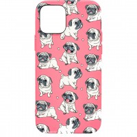 Husă iPhone 12 LUXO TPU Pink.Pug.Love