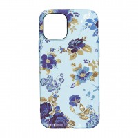 Husă iPhone 12 / 12 Pro LUXO TPU Blue Flowers