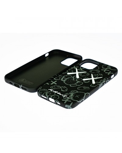 Husă iPhone 12 / 12 Pro LUXO TPU Blackout Kaws