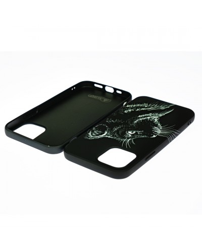 Husă iPhone 12 / 12 Pro LUXO TPU Black Cat Husă iPhone 12 / 12 Pro LUXO TPU Black Cat