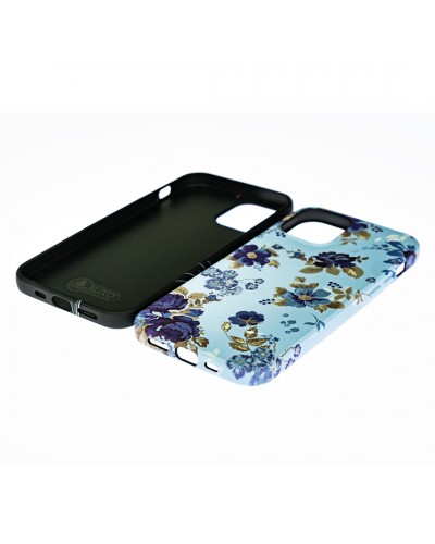 Husă iPhone 12 / 12 Pro LUXO TPU Blue Flowers