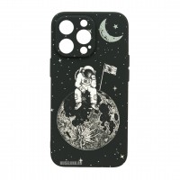 Husă iPhone 13 Pro LUXO TPU Astronaut on the Moon