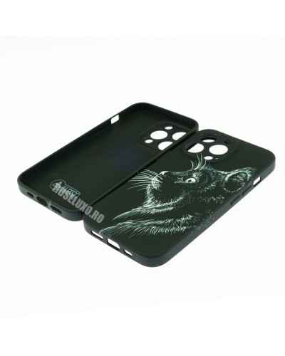 Husă iPhone 13 Pro LUXO TPU Black Cat