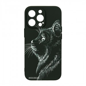 Husă iPhone 13 Pro LUXO TPU Black Cat
