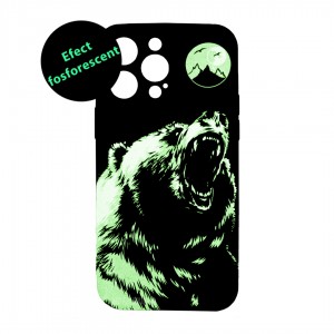 Husă iPhone 14 Pro LUXO TPU Grizzly Bear