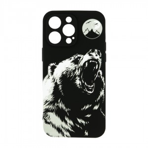 Husă iPhone 14 Pro LUXO TPU Grizzly Bear