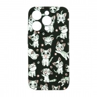 Husă iPhone 15 Pro LUXO TPU Space Kitties
