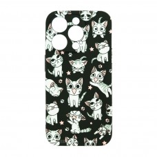 Husă iPhone 15 Pro LUXO TPU Space Kitties