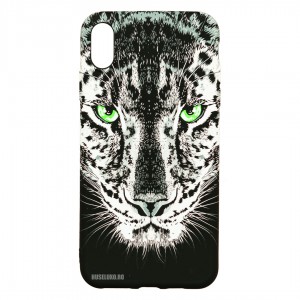 Husă iPhone X / XS LUXO TPU Black Leopard