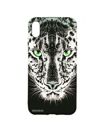 Husă iPhone X / XS LUXO TPU Black Leopard