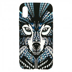Husă iPhone XS MAX LUXO TPU Tribal Wolf