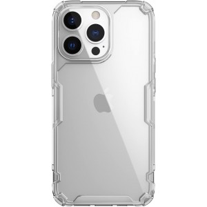 Husă iPhone 13 Pro Nillkin Nature TPU Pro Transparentă, ramă albă