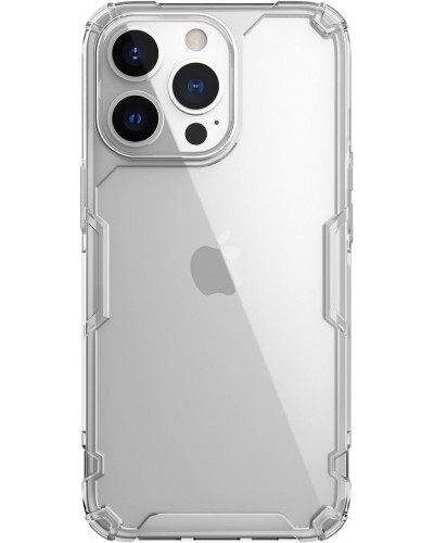 Husă iPhone 13 Pro Nillkin Nature TPU Pro Transparentă, ramă albă