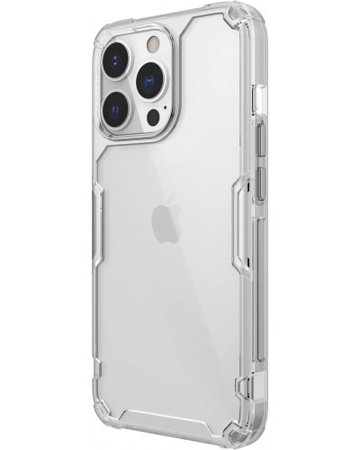 Husă iPhone 13 Pro Nillkin Nature TPU Pro Transparentă, ramă albă Husă iPhone 13 Pro Nillkin Nature TPU Pro Transparentă, ramă albă