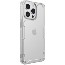 Husă iPhone 13 Pro Nillkin Nature TPU Pro Transparentă, ramă albă