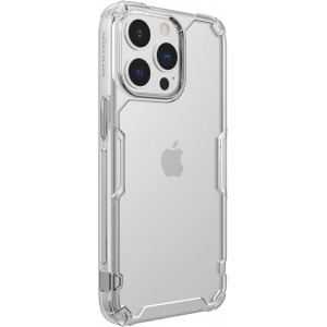 Husă iPhone 13 Pro Nillkin Nature TPU Pro Transparentă, ramă albă