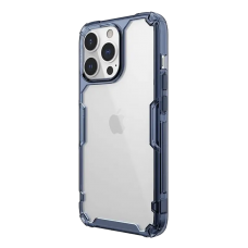 Husă iPhone 13 Pro Max Nillkin Nature TPU Pro Transparentă, ramă albastră