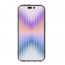 Husă iPhone 14 Pro Max Nillkin Nature TPU Pro Magnetic Transparentă, ramă albă