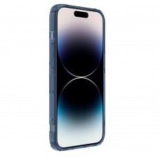 Husă iPhone 14 Pro Max Nillkin Nature TPU Pro Magnetic Transparentă, ramă albastră