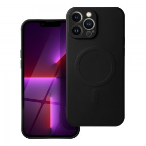Husă iPhone 13 Pro Max Silicone Mag Cover Negru