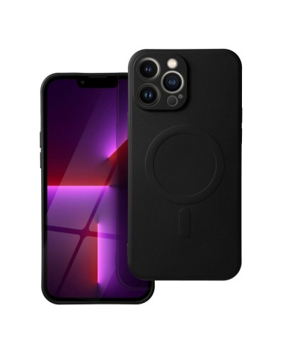 Husă iPhone 13 Pro Max Silicone Mag Cover Negru
