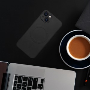 Husă iPhone 13 Pro Max Silicone Mag Cover Negru