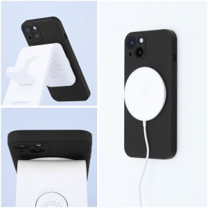 Husă iPhone 13 Pro Max Silicone Mag Cover Negru