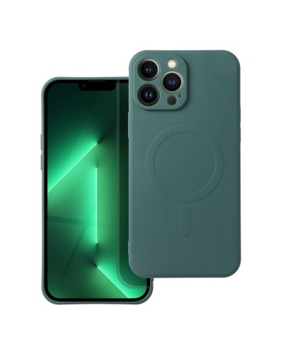 Husă iPhone 13 Pro Max Silicone Mag Cover Verde