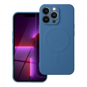 Husă iPhone 13 Pro Silicone Mag Cover Albastru