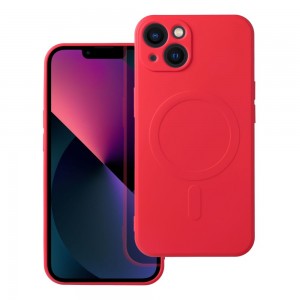 Husă iPhone 13 Silicone Mag Cover Rosu