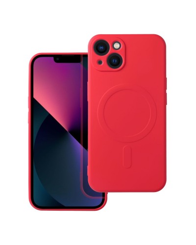 Husă iPhone 13 Silicone Mag Cover Rosu